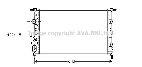 AVA QUALITY COOLING Radiators, Motora dzesēšanas sistēma RT2198